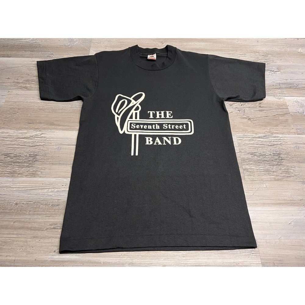 The Seventh Street Band T-Shirt M Black Cowboy Hat Western Graphic
